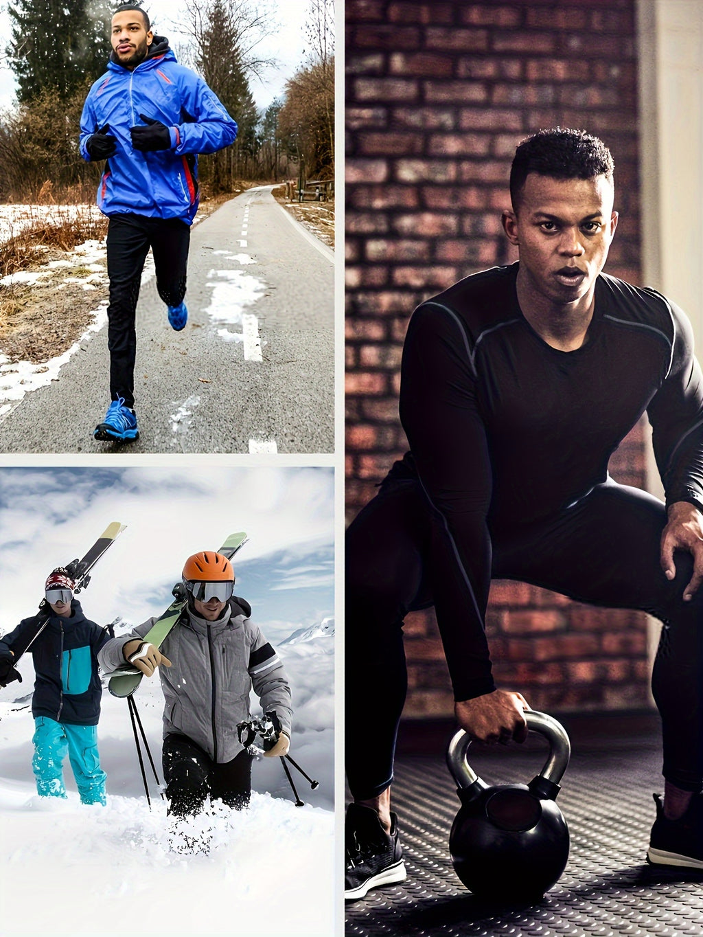 Men'S Thermal Long Sleeve Shirt - Extreme Cold Weather - High-Elasticity Fabric, Slim Fit Athletic Shirt for Gym, Running, Outdoor Activities - Stand Collar Design - Autumn/Winter Workout Top - Minimalist Men'S Clothing - Eas