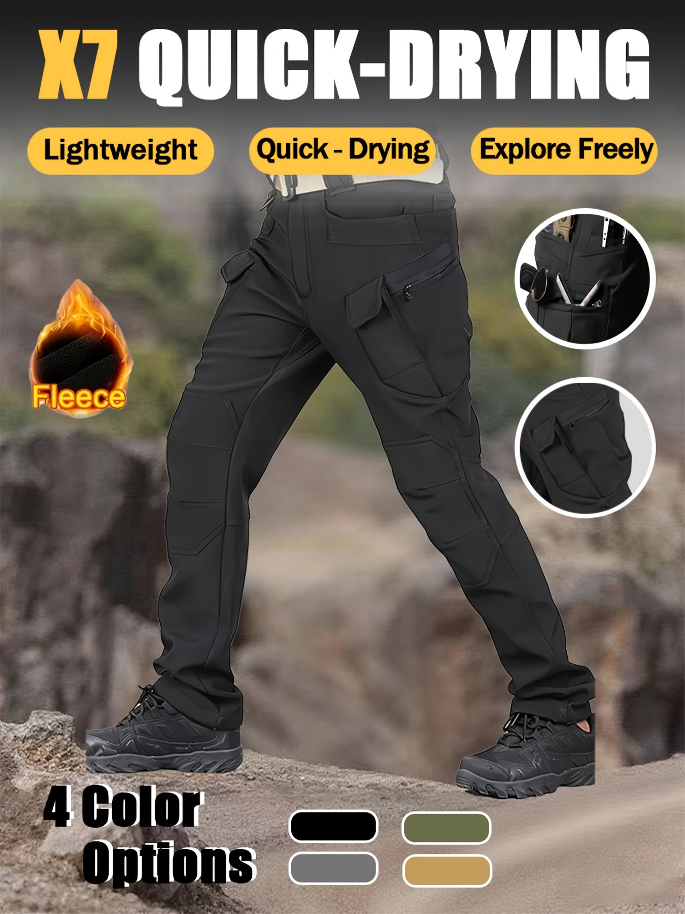 Men'S Coldproof Softshell Jacket & Pants Set - All-Season Outdoor Skiing, Hiking, Cycling, Fishing - Windproof, High Quality, Full-Zip Hooded Design with Multiple Pockets, Machine Washable () - Ideal For Winter Sports & Casua