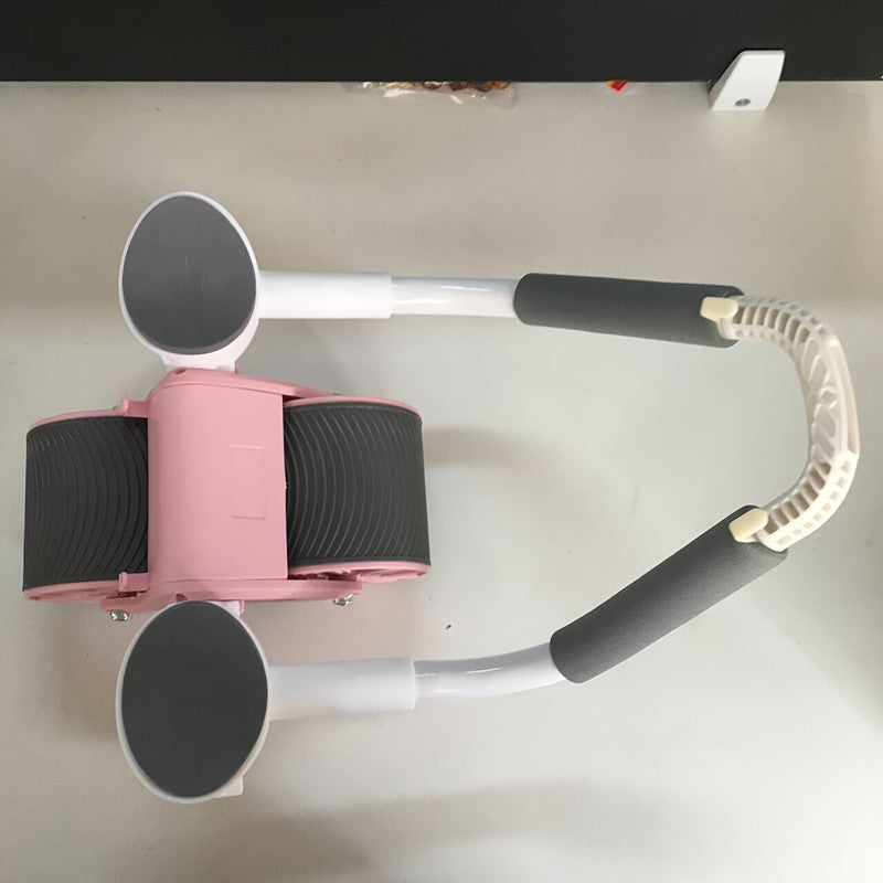 Stainless Steel Abdominal Exercise Wheel with Automatic Rebound & Elbow Support - Core Strength Trainer, Ab Roller Wheel for Abs Workout, Uncharged Ab Fitness Equipment for Home Gym