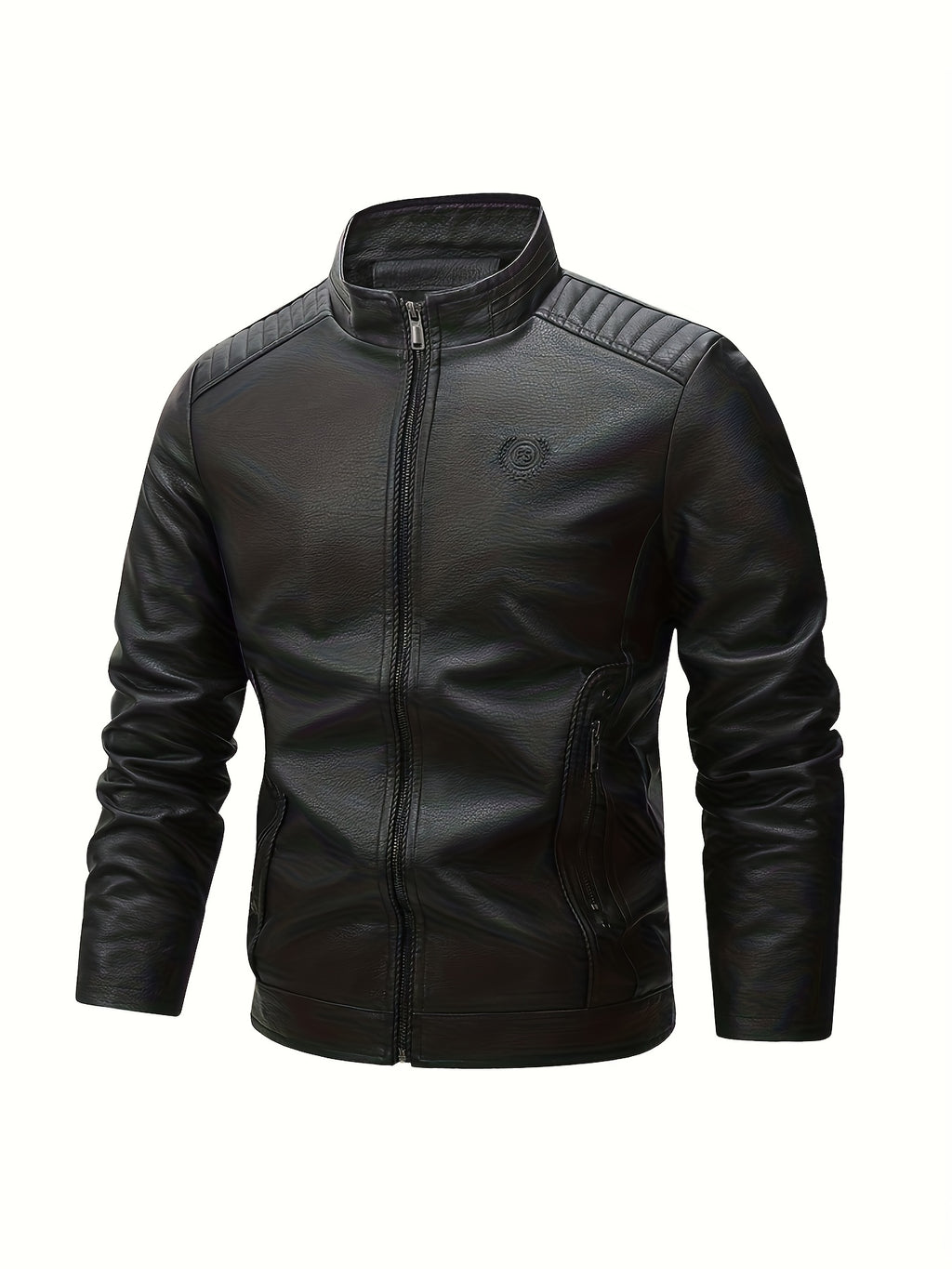 Men's Retro Jacket with Lining - Full-Zip Warm Brown Coat, Stand Collar & Zippered Pockets, Soft Shell Casual to Semi-Formal Outerwear for Everyday & Special Occasions ( Lining, Hand Wash/Dry Clean), Jackets for Men, Formal J