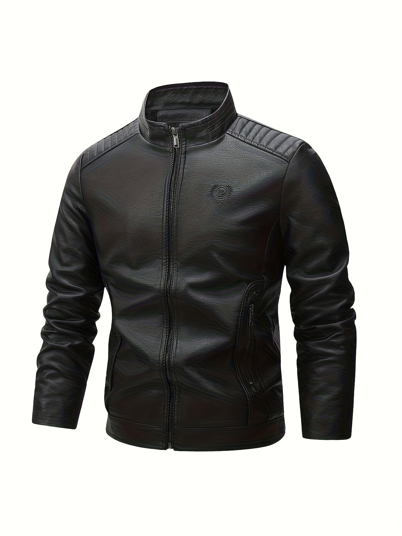 Men's Retro Jacket with Lining - Full-Zip Warm Brown Coat, Stand Collar & Zippered Pockets, Soft Shell Casual to Semi-Formal Outerwear for Everyday & Special Occasions ( Lining, Hand Wash/Dry Clean), Jackets for Men, Formal J