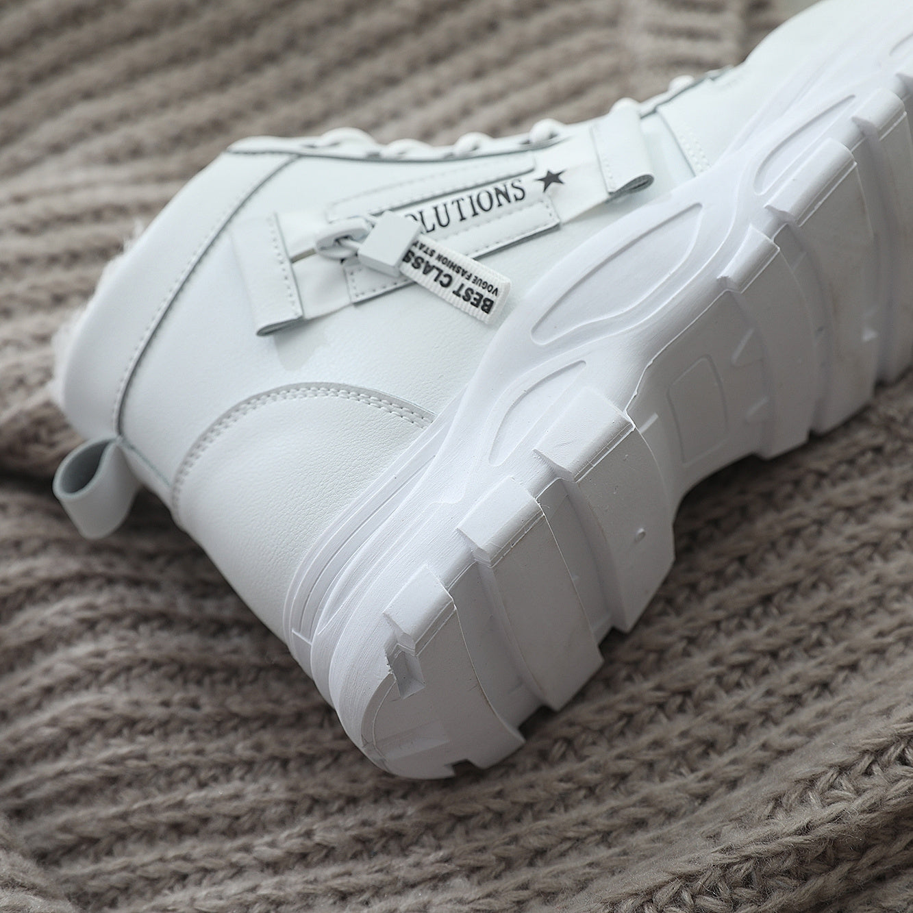 Affordable Women's boots, black and white winter shoes for ladies, slip-on style with plush lining for warmth, a gift for women, fashionable Plush design at the toe, suitable for plus-size women, ideal for  scenes