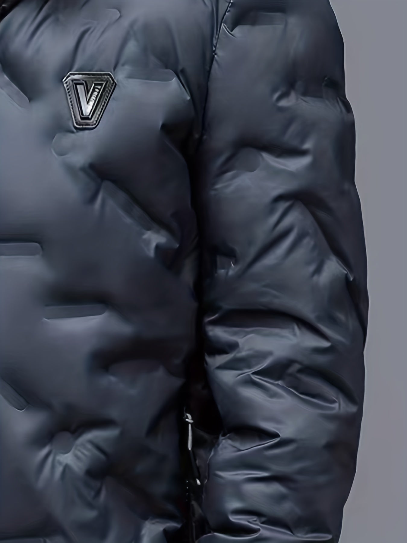 Men's Padded Hooded Jacket, Men Casual Padded Coat Windbreaker Zipper Pocket Stand Collar For Men Winter