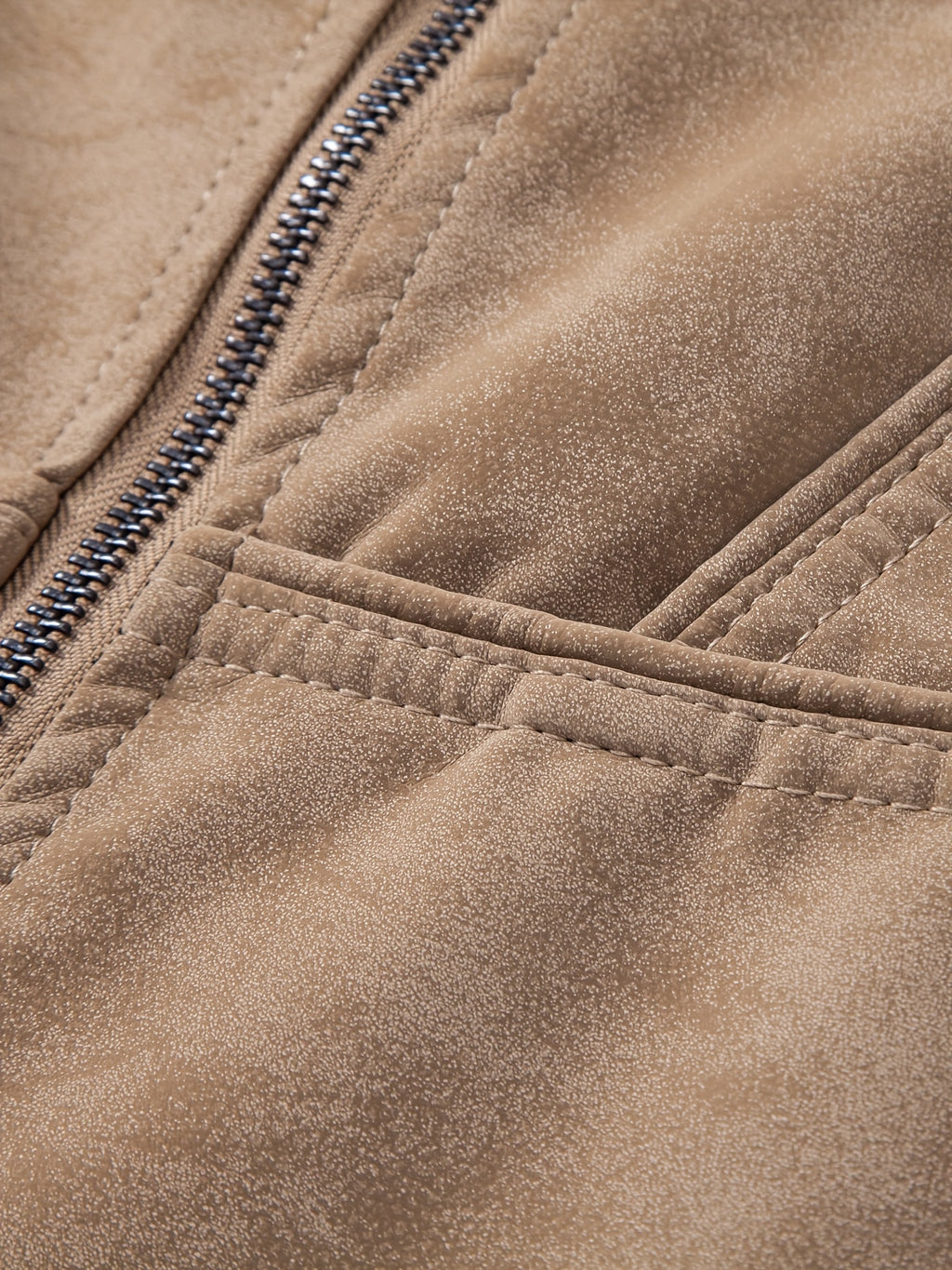 Men'S Motorcycle Jacket - Black Biker Coat with Zipper Closure, Stand Collar, Non-Stretch Fabric - Lightweight Windproof Outerwear for Riding, Commuting, Casual Outdoors - Easy-Clean Motorcycle Rider Jacket, Motorcycle Gear,