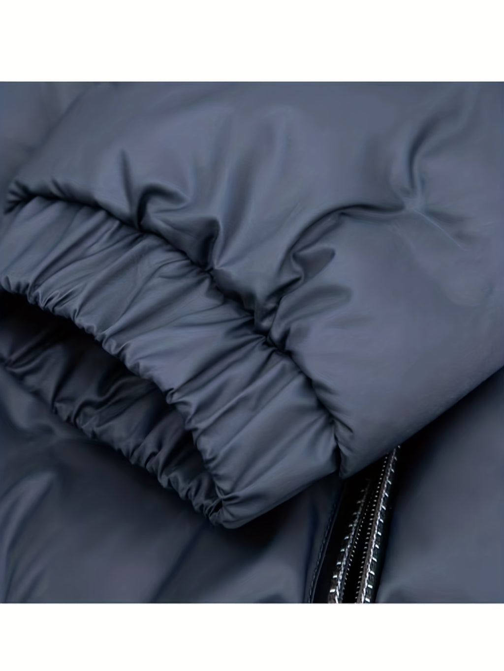 Men's Padded Hooded Jacket, Men Casual Padded Coat Windbreaker Zipper Pocket Stand Collar For Men Winter