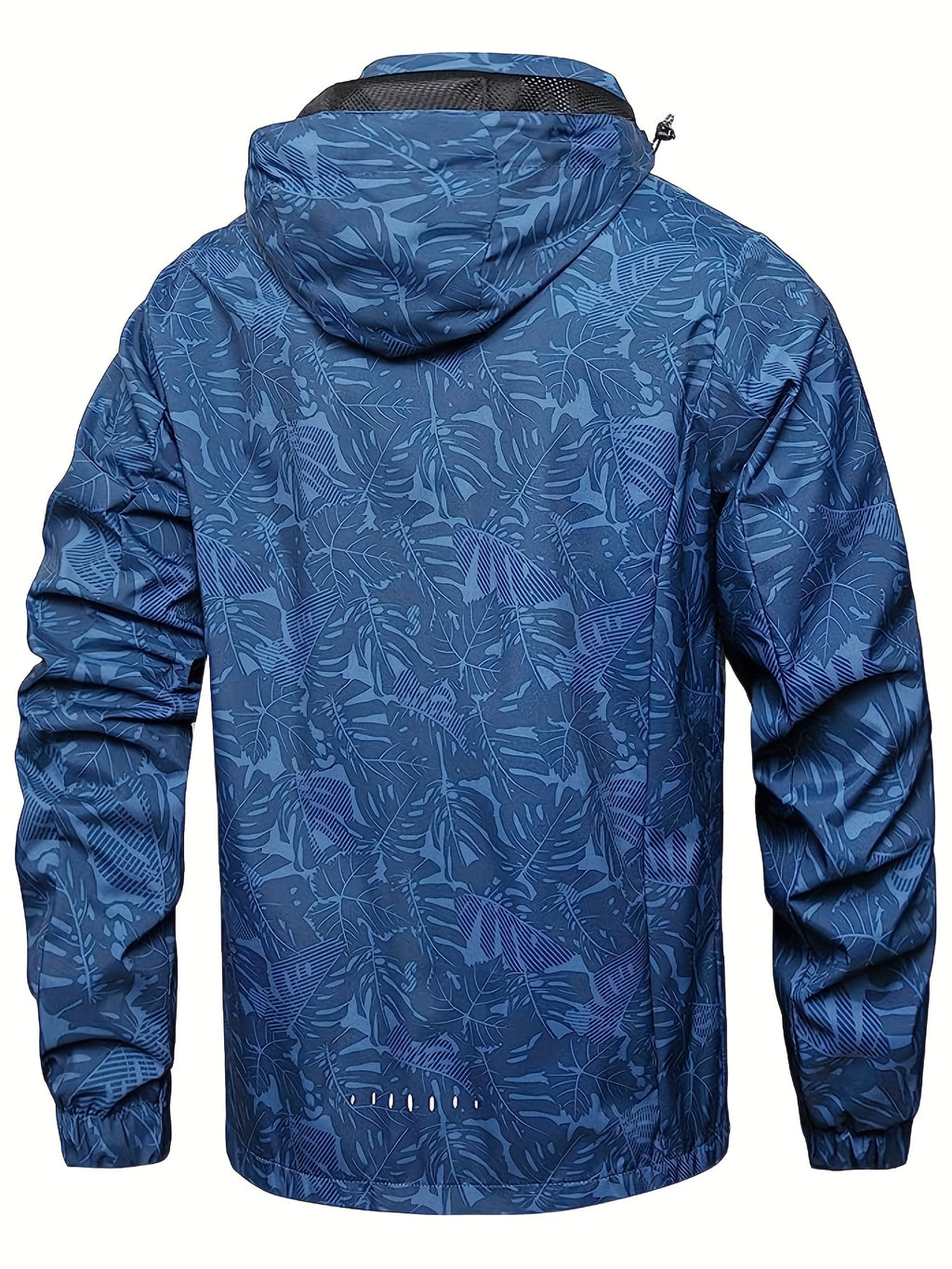 Men's Casual Lightweight Waterproof Windbreaker Jacket, Full Zip Up Hooded Shell Outdoor Hiking Coat For Autumn And Winter