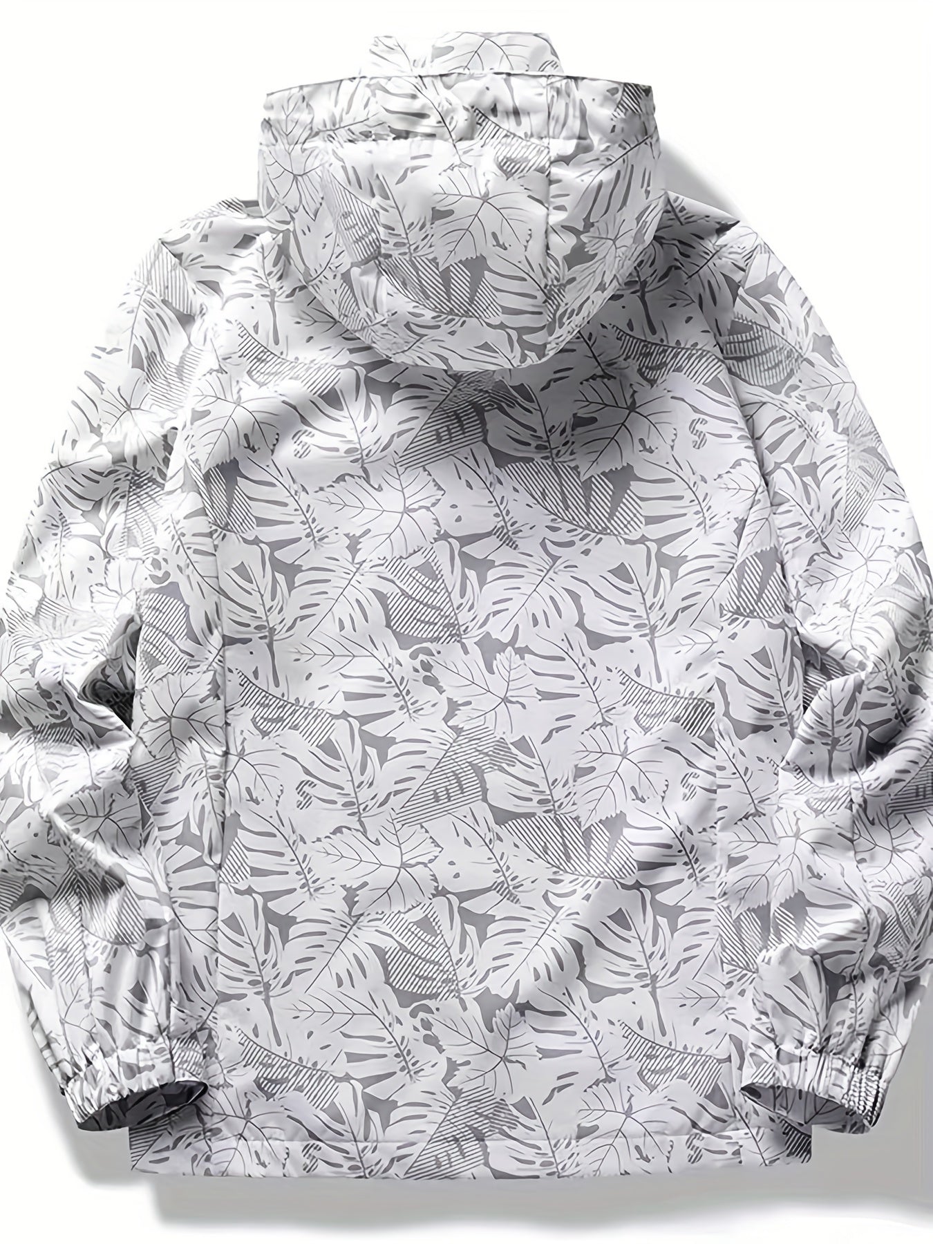 Men's Casual Lightweight Waterproof Windbreaker Jacket, Full Zip Up Hooded Shell Outdoor Hiking Coat For Autumn And Winter