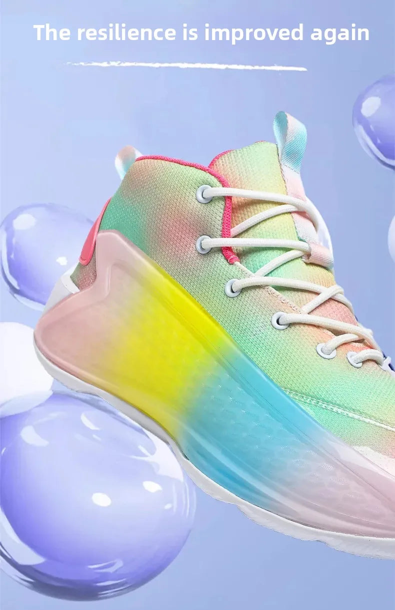 New Basketball Shoes for Men And Women Youth Shock Absorption Wear Resistant Practical Running Shoes Sports Shoes Battle Boots F