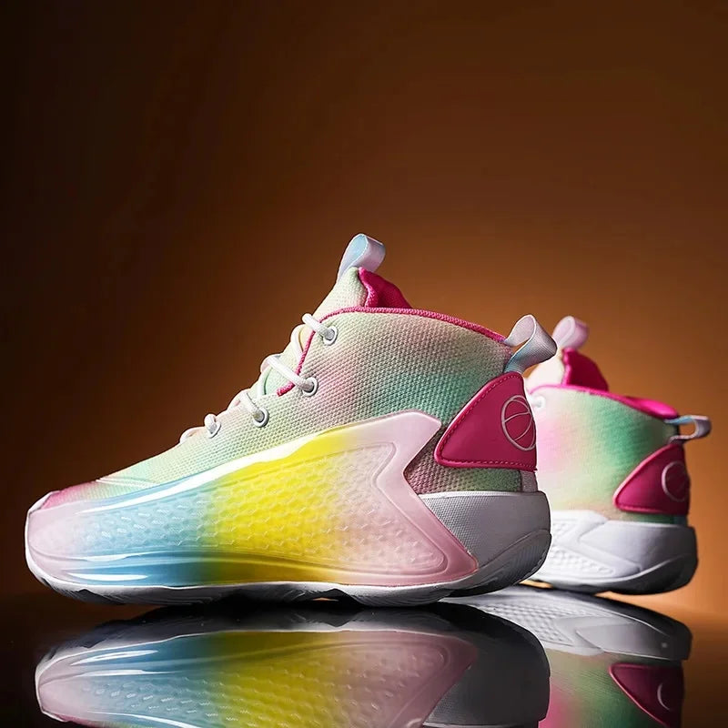 New Basketball Shoes for Men And Women Youth Shock Absorption Wear Resistant Practical Running Shoes Sports Shoes Battle Boots F