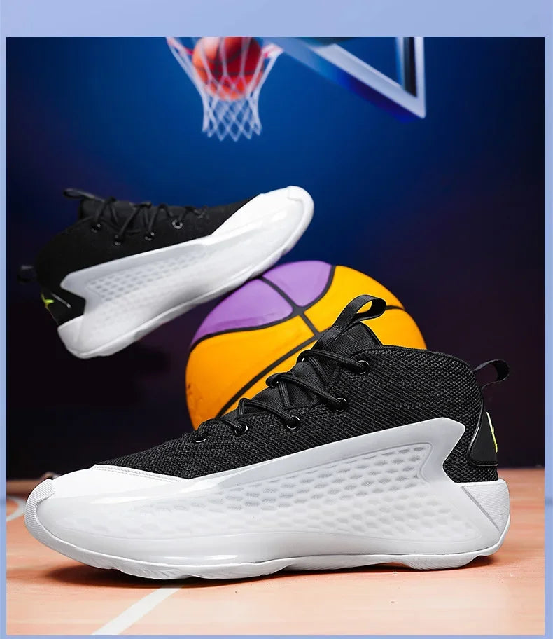 New Basketball Shoes for Men And Women Youth Shock Absorption Wear Resistant Practical Running Shoes Sports Shoes Battle Boots F