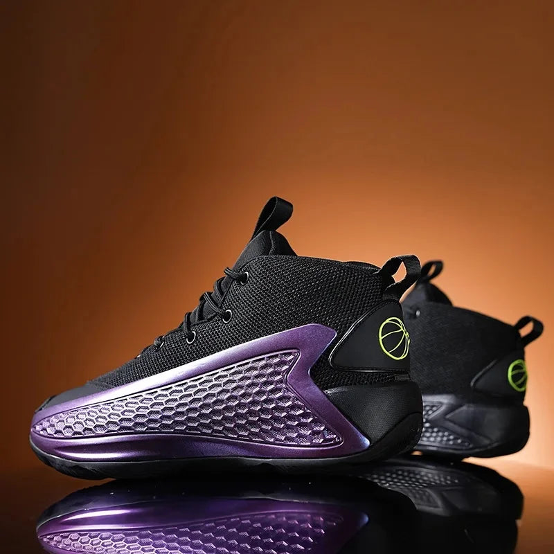 New Basketball Shoes for Men And Women Youth Shock Absorption Wear Resistant Practical Running Shoes Sports Shoes Battle Boots F