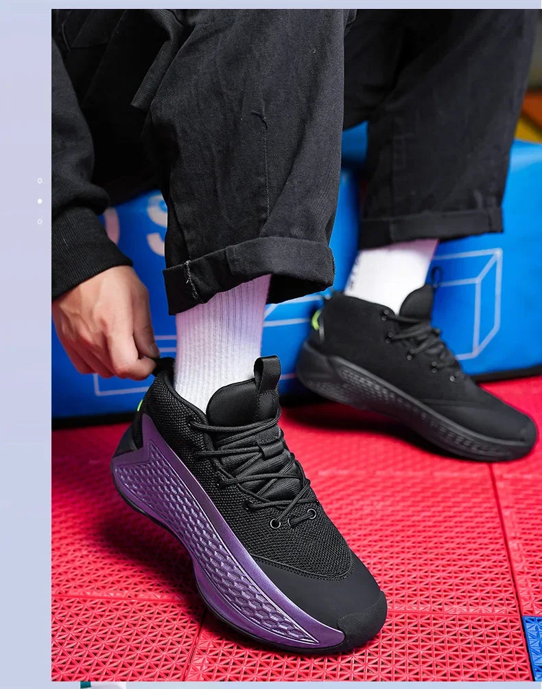 New Basketball Shoes for Men And Women Youth Shock Absorption Wear Resistant Practical Running Shoes Sports Shoes Battle Boots F