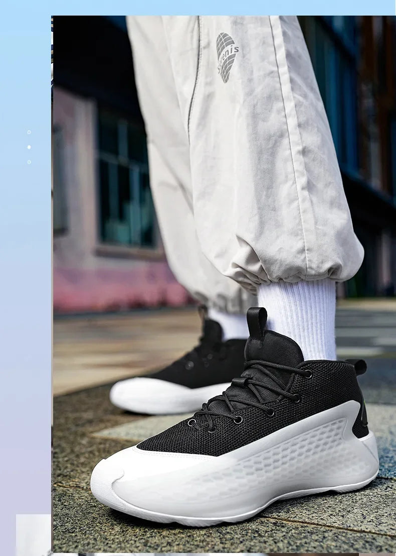 New Basketball Shoes for Men And Women Youth Shock Absorption Wear Resistant Practical Running Shoes Sports Shoes Battle Boots F