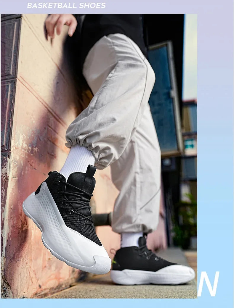 New Basketball Shoes for Men And Women Youth Shock Absorption Wear Resistant Practical Running Shoes Sports Shoes Battle Boots F