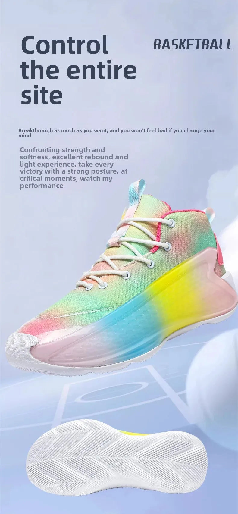 New Basketball Shoes for Men And Women Youth Shock Absorption Wear Resistant Practical Running Shoes Sports Shoes Battle Boots F