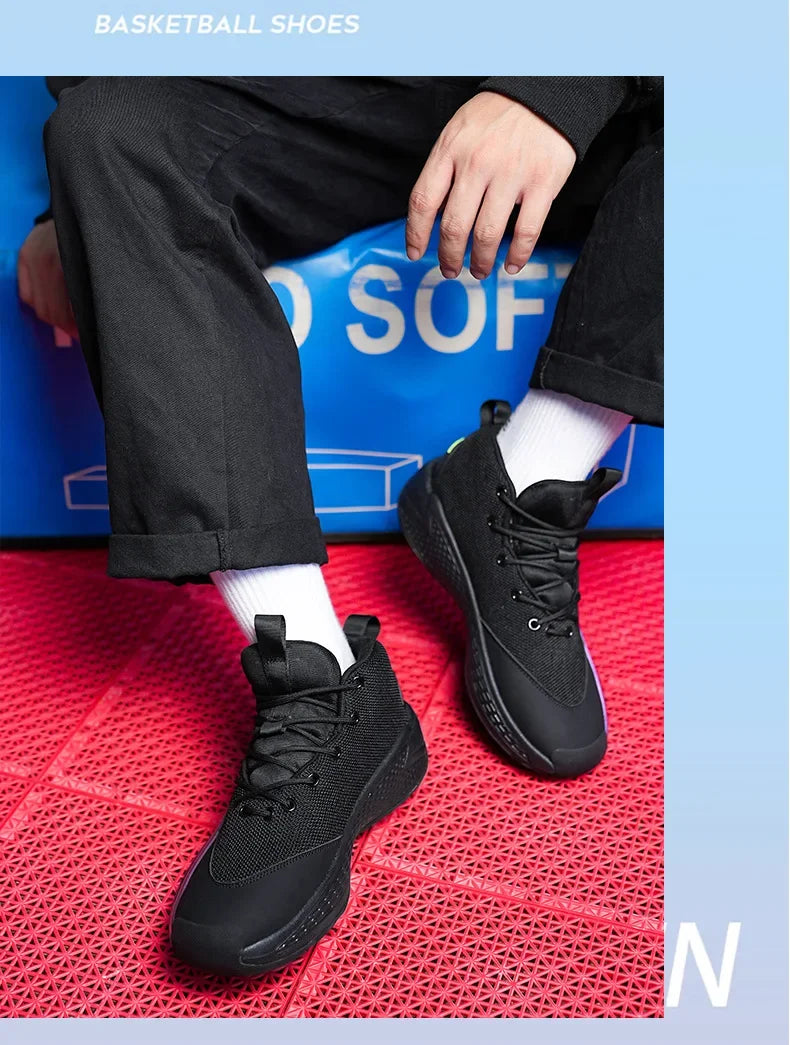 New Basketball Shoes for Men And Women Youth Shock Absorption Wear Resistant Practical Running Shoes Sports Shoes Battle Boots F