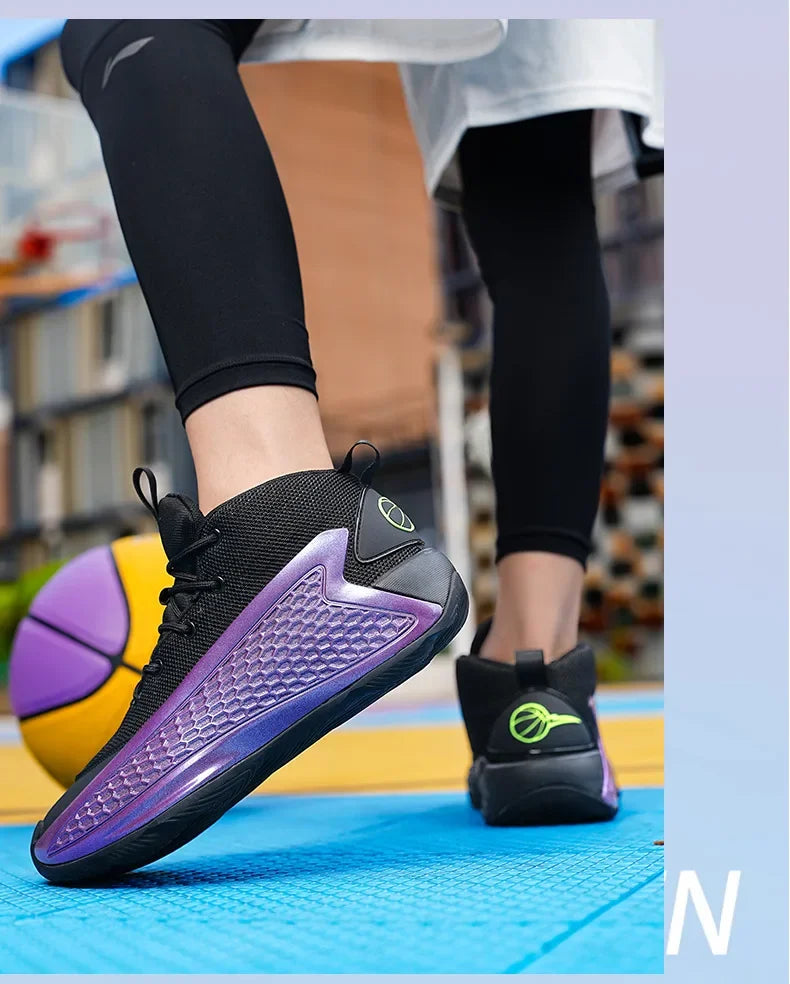 New Basketball Shoes for Men And Women Youth Shock Absorption Wear Resistant Practical Running Shoes Sports Shoes Battle Boots F