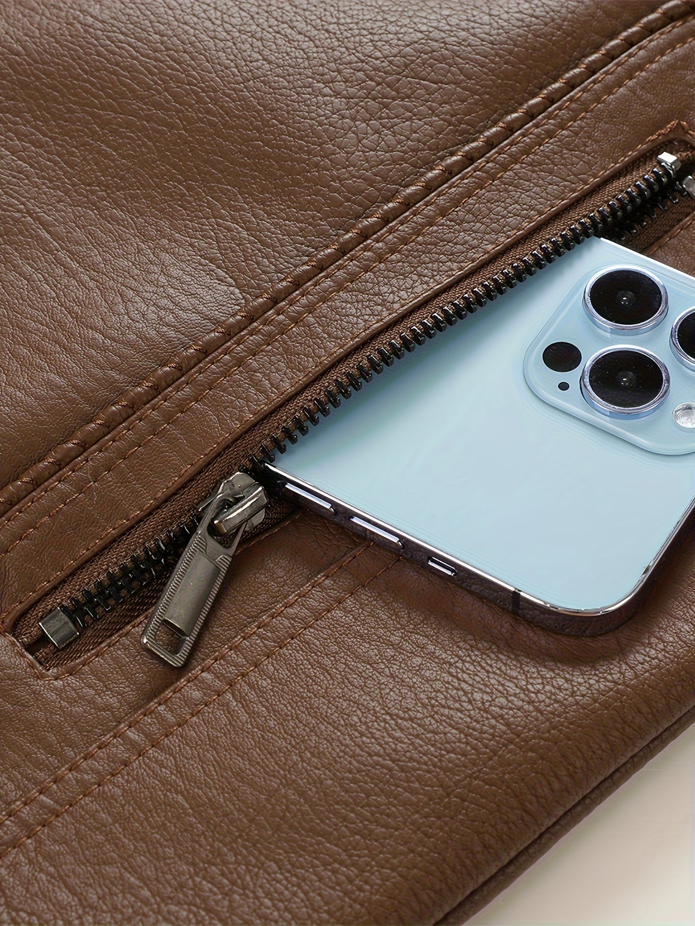 Men's Retro Jacket with Lining - Full-Zip Warm Brown Coat, Stand Collar & Zippered Pockets, Soft Shell Casual to Semi-Formal Outerwear for Everyday & Special Occasions ( Lining, Hand Wash/Dry Clean), Jackets for Men, Formal J