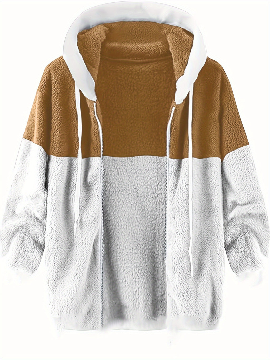 Fleece Jacket Men Sherpa Lined Hoodie Zip Up Fuzzy Lightweight Jackets Warm Long Sleeve Fashion Casual Winter Jackets