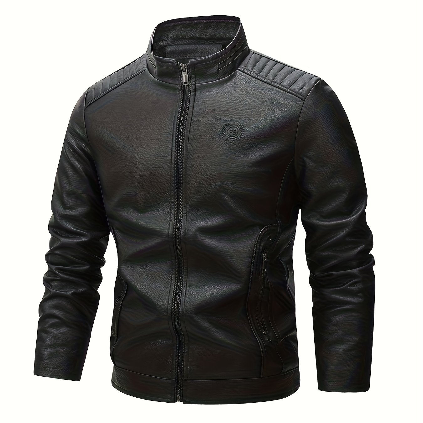 Men's Retro Jacket with Lining - Full-Zip Warm Brown Coat, Stand Collar & Zippered Pockets, Soft Shell Casual to Semi-Formal Outerwear for Everyday & Special Occasions ( Lining, Hand Wash/Dry Clean), Jackets for Men, Formal J