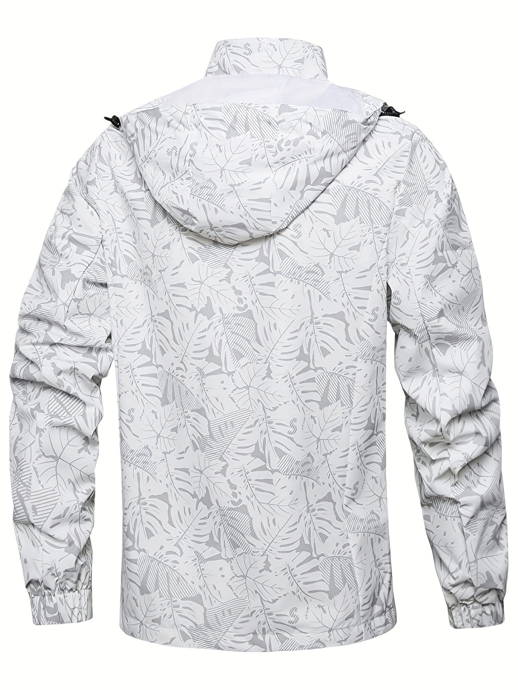 Men's Casual Lightweight Waterproof Windbreaker Jacket, Full Zip Up Hooded Shell Outdoor Hiking Coat For Autumn And Winter