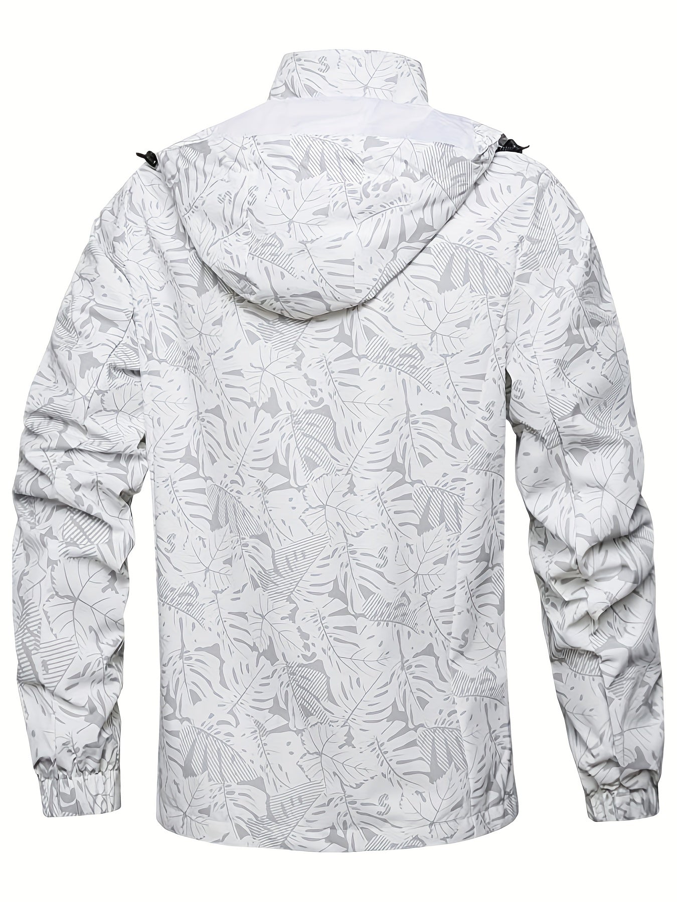 Men's Casual Lightweight Waterproof Windbreaker Jacket, Full Zip Up Hooded Shell Outdoor Hiking Coat For Autumn And Winter